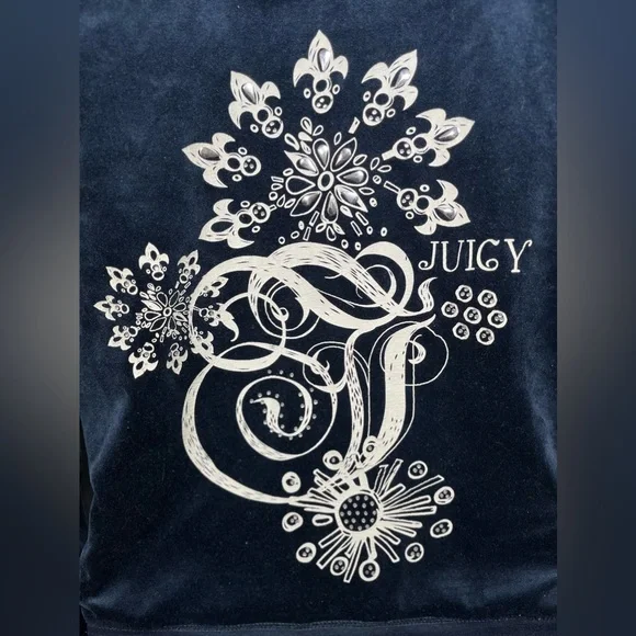 Juicy couture navy blue zip up - Picture 4 of 6